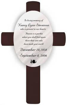 Personalized Memorial Cross - Heaven