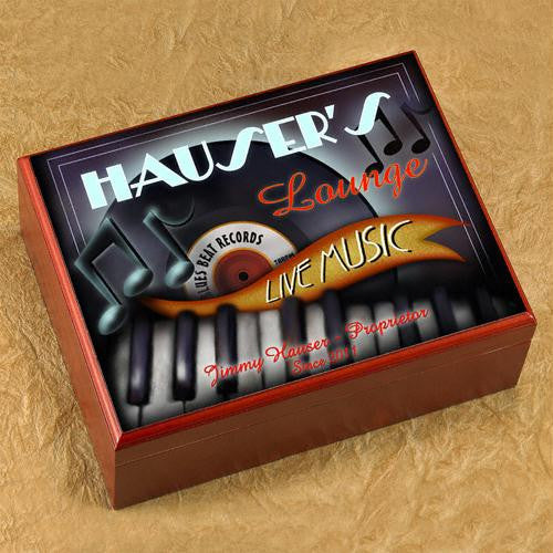 Personalized Piano Lounge Humidor