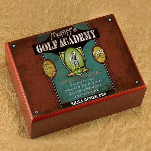 Personalized Golf Academy Humidor