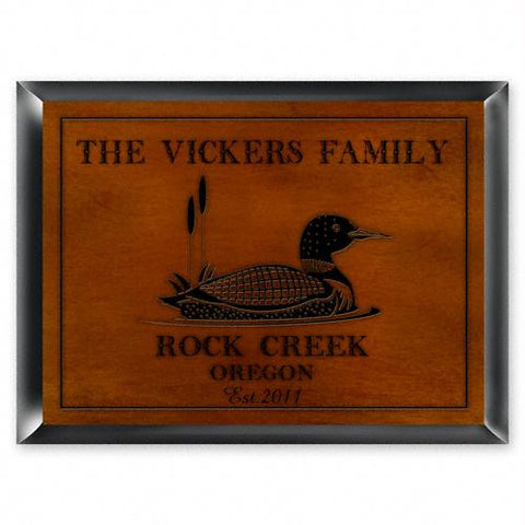 Personalized Loon Cabin Sign