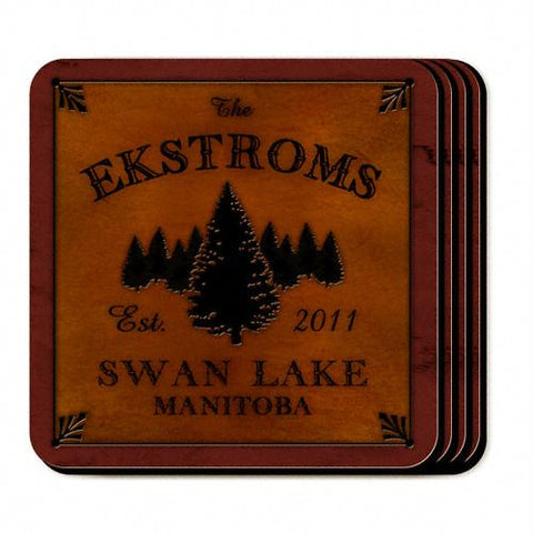 Spruce Coaster Set