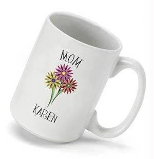 Personalized Bouquet Coffee Mug