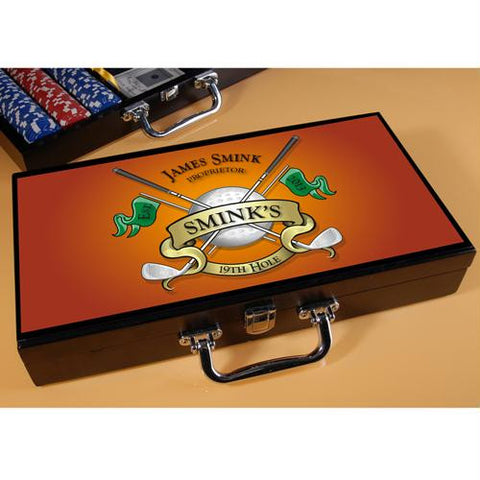 "19th Hole" Golf Poker Set