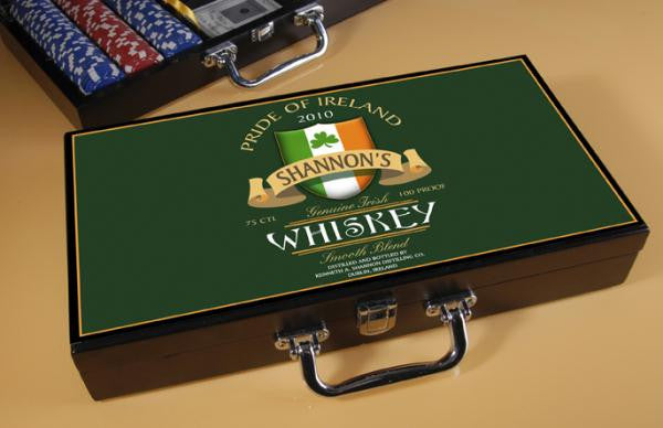 Irish Whiskey Poker Set