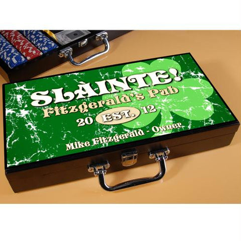 Jolly Green Clover Poker Set