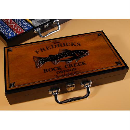 Personalized "Cabin" Series Poker Set