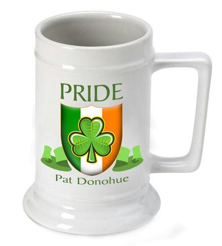 Personalized Irish Pride Beer Stein