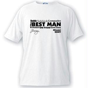 Best Man Text Series T-shirts