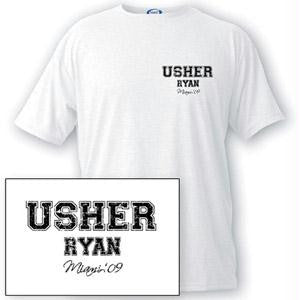 Personalized Usher Collegiate Series T-shirt