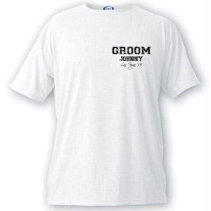 Personalized Groom Collegiate Series T-shirt