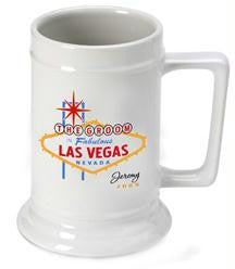 Personalized Vegas Wedding Party Beer Stein