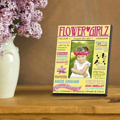 Personalized Flower Girl Magazine Picture Frame