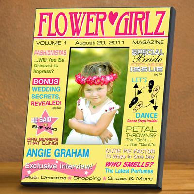 GC647 Yellow Flower Girl Magazine Frame