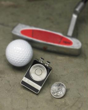 Personalized State Quarter Ball Marker-Belt Clip