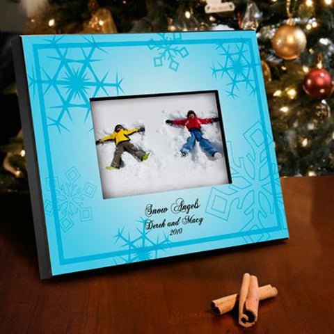 Personalized Le Bleu Snowflake Picture Frame