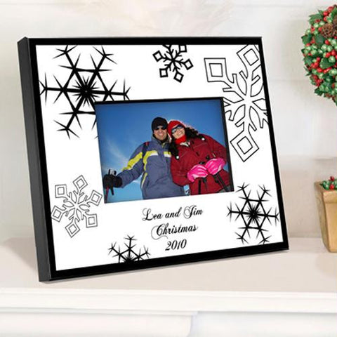 Personalized Nostalgic Snowflake Picture Frame