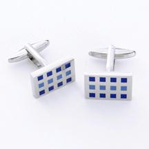 Dashing 12 Square Cufflink with Personalized Case