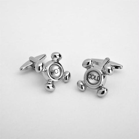 Dashing Hot and Cold Cufflinks with Personalized Case