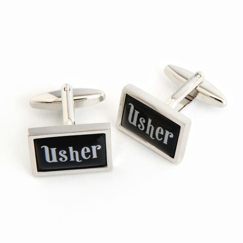 Dashing Usher Cufflinks with Personalized Case