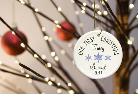 Our First Christmas Ornament Style 3