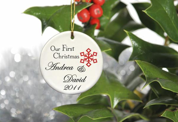 Our First Christmas Ornament Style 4