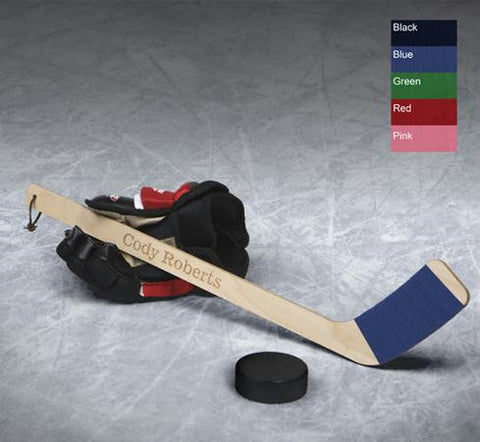 Hat Trick Mini Hockey Stick with Black Tape