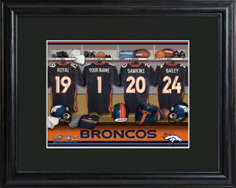 Denver Broncos Locker Room Print