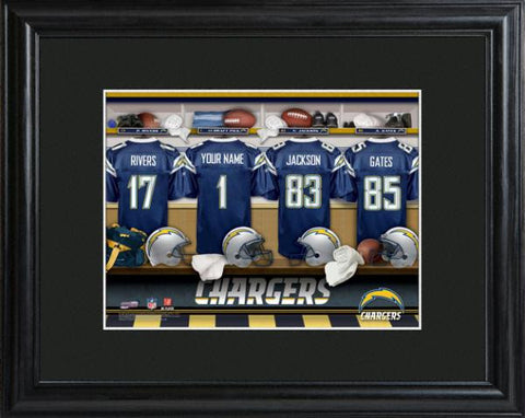 San Diego Chargers Locker Room Print