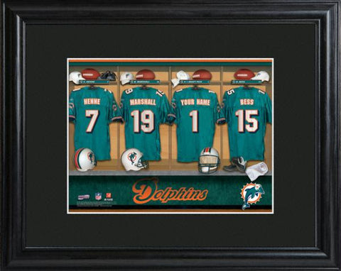 Miami Dolphins Locker Room Print