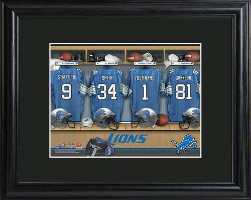 Detroit Lions Locker Room Print