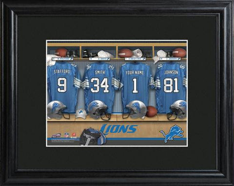 Detroit Lions Locker Room Print