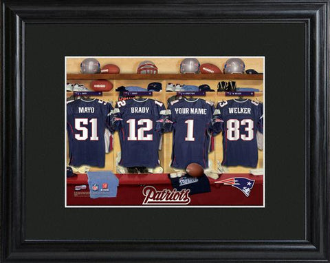 New England Patriots Locker Room Print