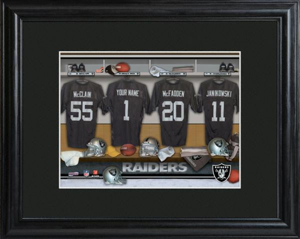 Oakland Raiders Locker Room Print