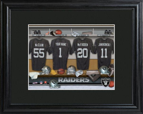 Oakland Raiders Locker Room Print