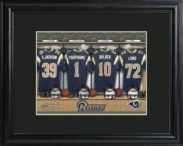 St. Louis Rams Locker Room Print