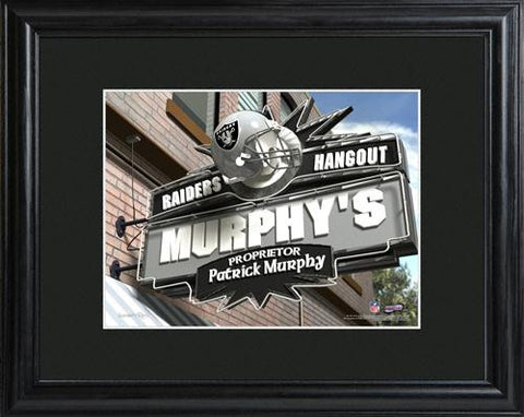 Oakland Raiders Pub Print