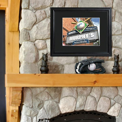 Personalized MLB Pub Sign with Wood Frame