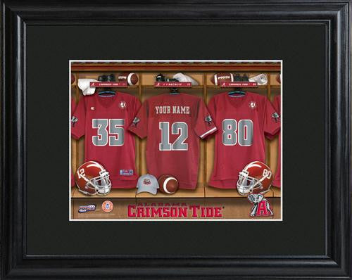 Alabama Crimson Tide Football Locker Room Print