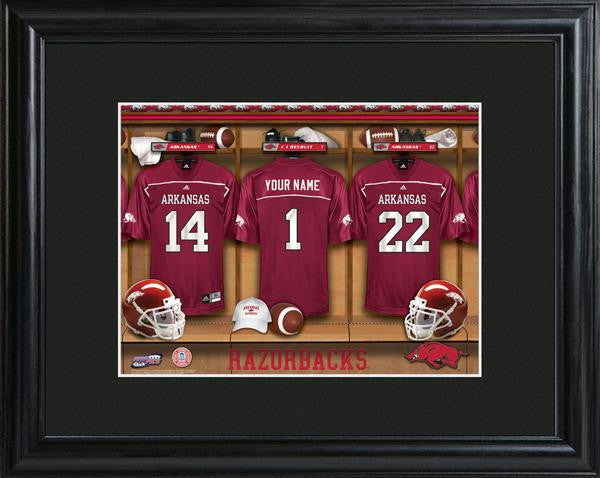 Arkansas Razorbacks Football Locker Room Print