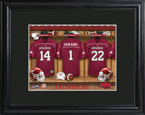 Arkansas Razorbacks Football Locker Room Print