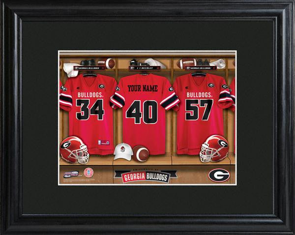 Georgia Bulldogs Football Locker Room Print