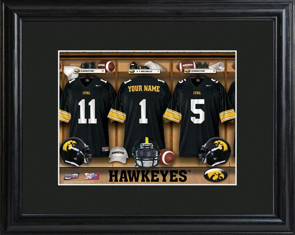 Iowa Hawkeyes Football Locker Room Print