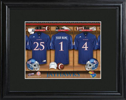 Kansas Jayhawks Football Locker Room Print