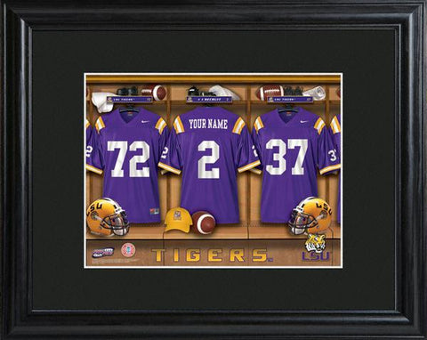 LSU Tigers Football Locker Room Print