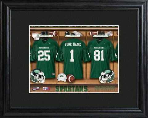 Michigan State Spartans Football Locker Room Print