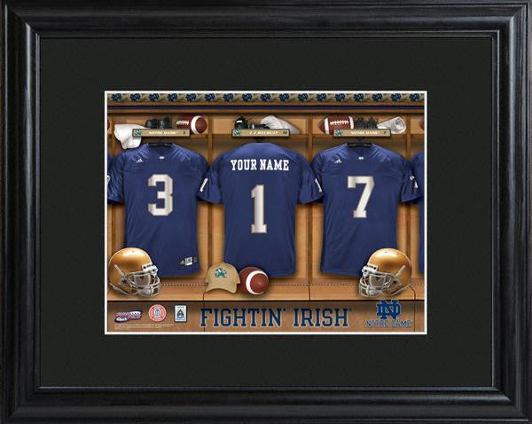 Notre Dame Fighting Irish Football Locker Room Print