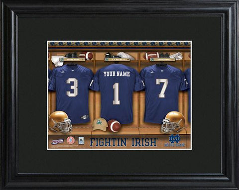 Notre Dame Fighting Irish Football Locker Room Print