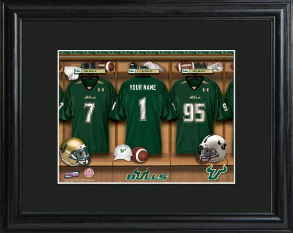 South Florida Bulls Football Locker Room Print