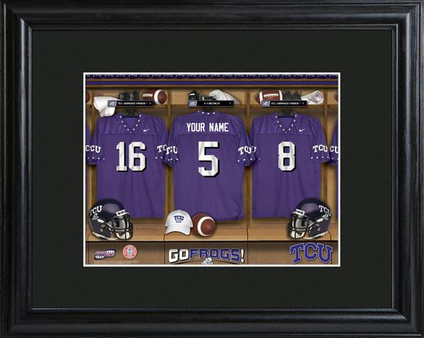 TCU Horned Frogs Football Locker Room Print