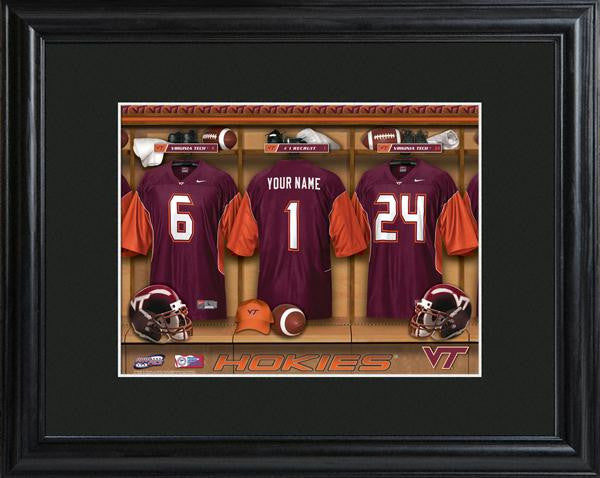 Virginia Tech Hokies Football Locker Room Print